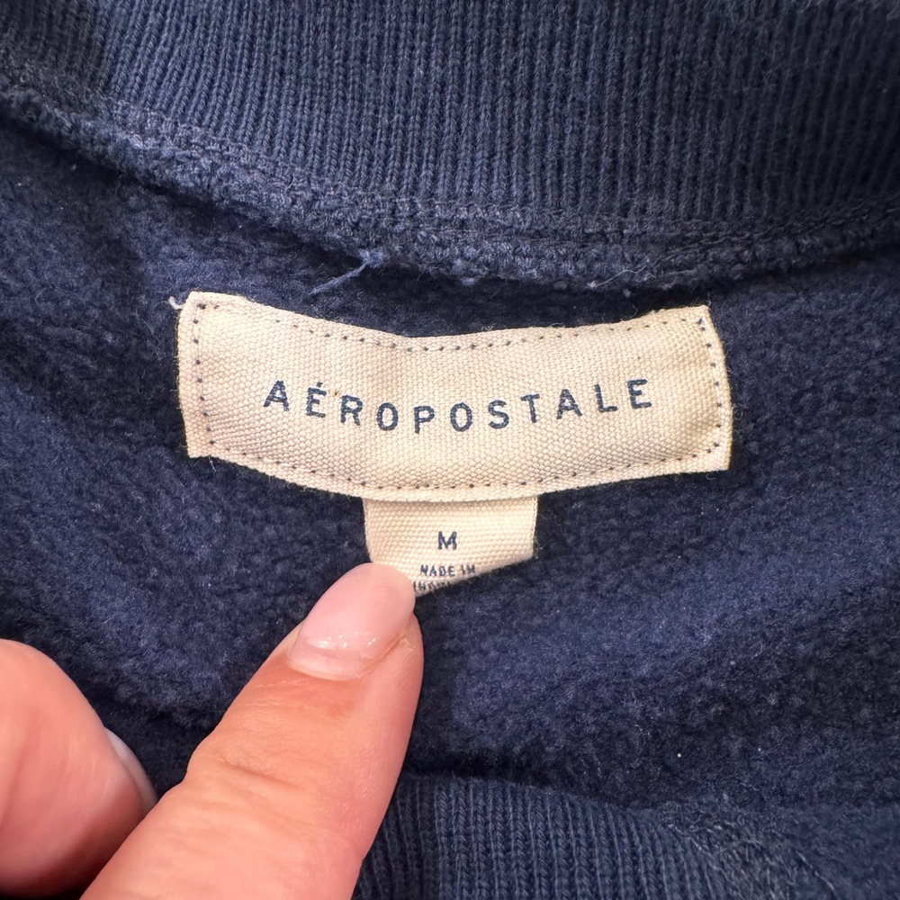 Pacific Palisades Athletic Club Navy Sweatshirt Coastal Preppy Hamptons Cozy SzM - Picture 4 of 7